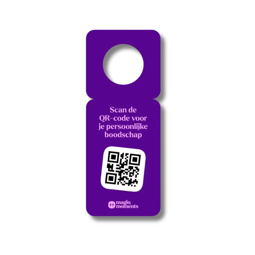 Magiq Moment flessenhalslabel (Paars)