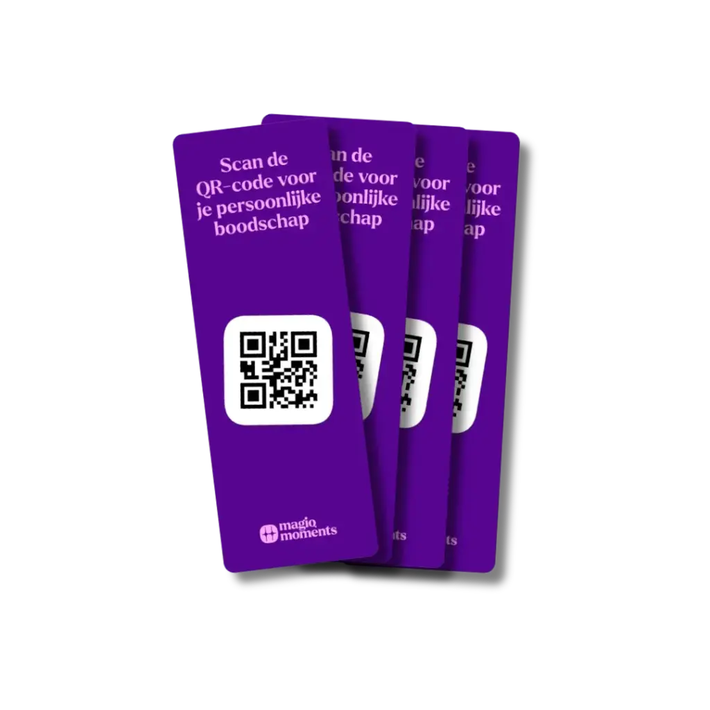 The Magiq boekenleggers bundel- 4 leggers (Paars)